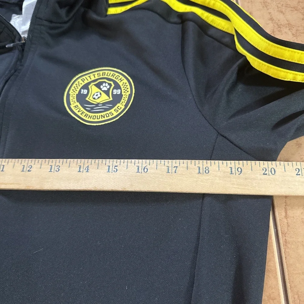 Official Player Issued Pittsburgh Riverhounds #47 Warmup Jacket Sz Small‎ Soccer